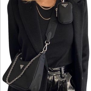 Prada 2005 re-edition multiple pochette/ hobo bag